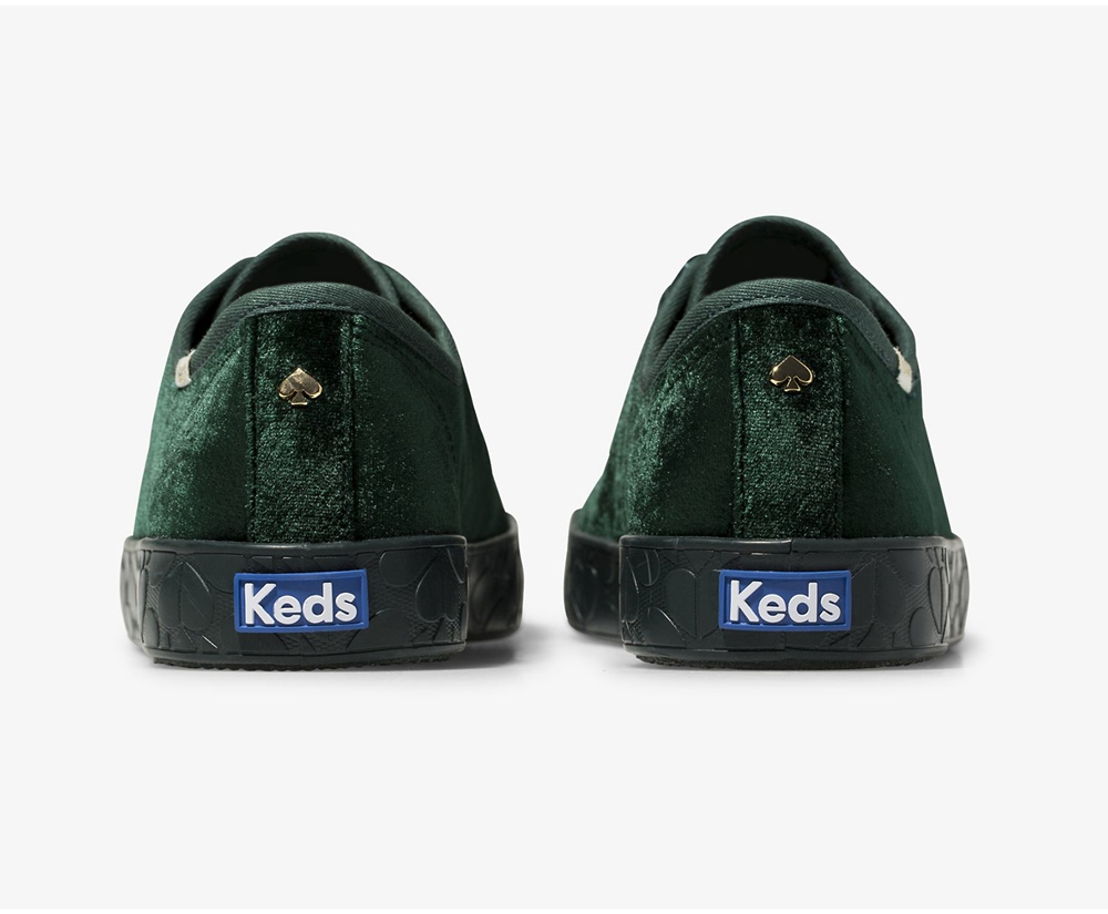 Keds Sneakers Green - Kate Spade new york Kickstart Logo Foxing - Womens PNJHDX-904